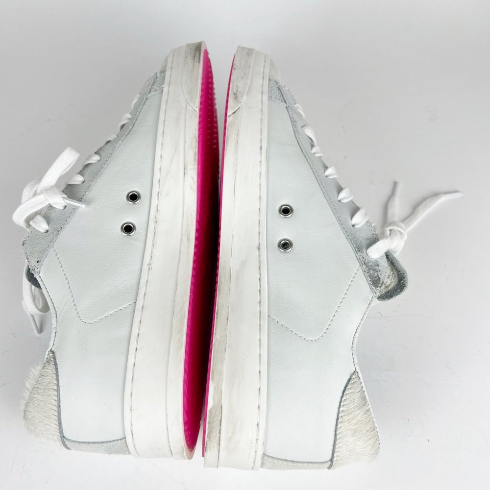 NIB P448 Jack Low Top Zebby White Leather Sneaker Women's EU41 / US 10.5-11 - Picture 14 of 15
